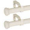 Oneach 2 pack 1 inch Curtain Rod for Windows 48 to 84 inch Adjustable B0B7B2FY4R New