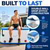 SereneLife XXL Inflatable Cold Plunge Tub - 216 Gallon - White New