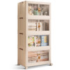 STORAGEBUD 4 Tier Large Stackable Storage Bins with Lids Open Front B0DWY32DPF New