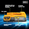 DEWALT 20V MAX POWERSTACK Compact Battery DCBP034 - Yellow