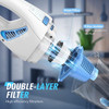 FUOAYOC H11 Handheld Vacuum Cordless Rechargeable - WHITE/BLUE
