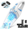 FUOAYOC H11 Handheld Vacuum Cordless Mini Car Hand Held Vacuum - WHITE/BLUE