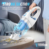 FUOAYOC H11 Handheld Vacuum Cordless Mini Car Hand Held Vacuum - WHITE/BLUE