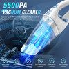 FUOAYOC H11 Handheld Vacuum Cordless Mini Car Hand Held Vacuum - WHITE/BLUE