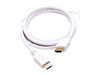 Nippon Labs 4K HDMI Cable 6 ft. - White HDMI 2.0 Cable, Supports 1080p, 3D,