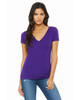 B6035 Bella Ladies' Jersey Short-Sleeve Deep V-Neck T-Shirt New