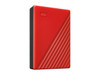 WD 4TB My Passport Portable Storage External Hard Drive USB 3.2 for PC/MAC Red WD 4TB My Passport Portable Storage External Hard Drive USB 3.2 for PC/MAC Red