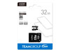 Team 32GB microSDHC UHS-I/U1 Class 10 Memory Card with Adapter, Speed Up to