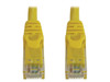 Tripp Lite Cat6a 10G Snagless Molded UTP Ethernet Cable (RJ45 M/M), PoE, Yellow,