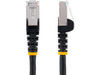 StarTech 4ft CAT6a Snagless S/FTP Ethernet Cable Black NLBK4FCAT6APATCH