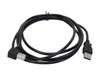 StarTech.com USBAB2ML 6 ft. Black USB 2.0 A to Left Angle B Cable - M/M