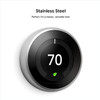 Google Nest Learning Thermostat 3rd Gen T3007ES - Stainless Steel