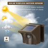 eMACROS 1/2 Mile Long Range Solar Wireless Driveway Alarm Outdoor Weather