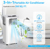 Doko World Portable Air Conditioners 8500 BTU Portable AC Uint SPK2S-08C - White