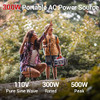 ROCKPALS 300W Portable Power Station 280wh 78000mAh 110V R-PS300 - BLACK/RED