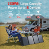 ROCKPALS 300W Portable Power Station 280wh 78000mAh 110V R-PS300 - BLACK/RED