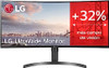 LG 35'' Curved UltraWide QHD HDR LG Monitor FreeSync 35WN65C-B - BLACK