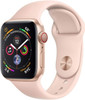 Apple Watch 4 GPS Cellular 40mm Gold Aluminum Case with Pink Sport Band