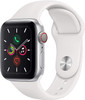 Apple Watch 5 GPS Cellular 40mm Aluminum Case with White Sport Band