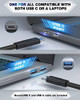 Sockspree USB-C USB 3.0 Universal Laptop Triple Monitor Docking D3911 - Black