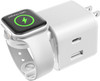 BeaSaf 36W for Apple Charging Block with Built-in Watch Charger - White