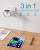 BeaSaf 36W for Apple Charging Block with Built-in Watch Charger - White