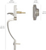 Amazon Basics Handleset Shelby Lever Single Cylinder ZIQ50S10 - Satin Nickel Amazon Basics Handleset Shelby Lever Single Cylinder ZIQ50S10 - Satin Nickel