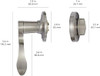 Amazon Basics Handleset Shelby Lever Single Cylinder ZIQ50S10 - Satin Nickel
