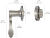 Amazon Basics Handleset Shelby Lever Single Cylinder ZIQ50S10 - Satin Nickel Amazon Basics Handleset Shelby Lever Single Cylinder ZIQ50S10 - Satin Nickel