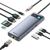 Baseus Metal Gleam Series 9-in-1 Multifunctional Type-C HUB Docking Station Gray
