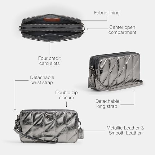 CW573 COACH KIRA CROSSBODY, V5 - ANTHRACITE New