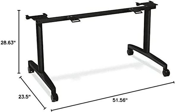 HON Huddle Flip-Top Base For 24"D Table HONMFLIP24CP - Black