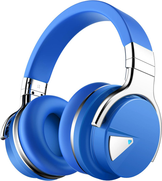 Silensys E7 Active Noise Cancelling Headphones Bluetooth Headphones - BLUE