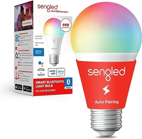 Sengled Smart Light Bulbs Color Changing Alexa/Bluetooth Mesh - B11-N1EW