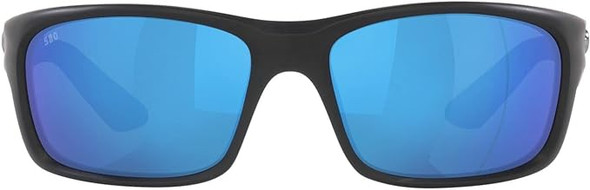 Costa Del Mar Men's Jose Pro Polarized Rectangular Sunglasses -Matte Black Blue