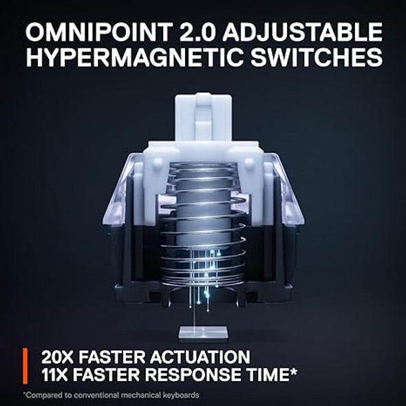 SteelSeries Apex Pro HyperMagnetic Adjustable Gaming Keyboard 64626 - Black SteelSeries Apex Pro HyperMagnetic Adjustable Gaming Keyboard 64626 - Black