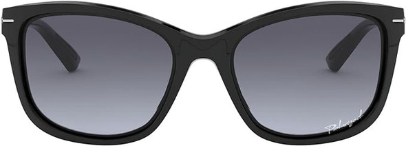 OAKLEY OO9232 DROP IN HIGH BRIDGE WOMEN SUNGLASSES - BLACK FRAME GREY LENS