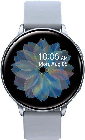 For Parts: Samsung Galaxy Watch Active2 44mm GPS Silver SM-R820NZSAXAR CRACKED SCREEN