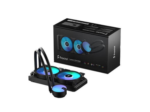 Fractal Design Lumen S24 v2 RGB Aspect 12 RGB x2 AIO CPU Liquid/Water Cooler