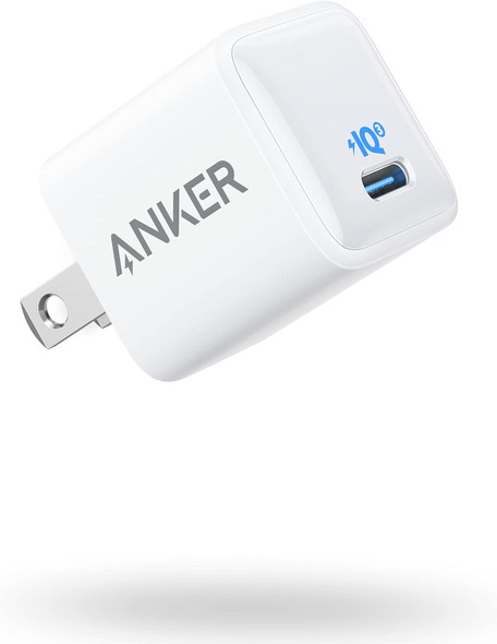 Anker 511 USB C Charger 20W, PIQ 3.0 Durable Compact Fast Charger - WHITE