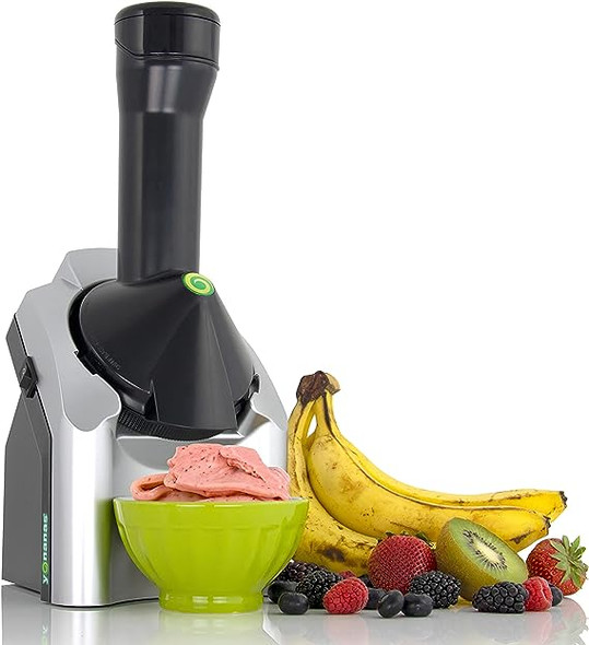 Yonanas 902 Classic Vegan Dairy-Free Frozen Fruit Soft Serve Maker - Silver Yonanas 902 Classic Vegan Dairy-Free Frozen Fruit Soft Serve Maker - Silver