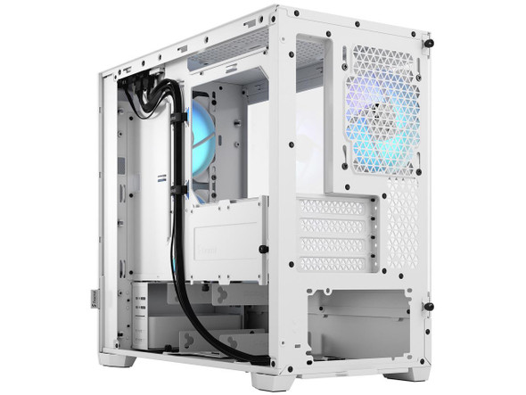 Fractal Design Pop Mini Air RGB White TG mATX High-Airflow Clear Tempered Glass