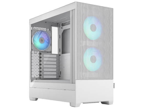 Fractal Design Pop Air RGB White TG ATX High-Airflow Clear Tempered Glass Window