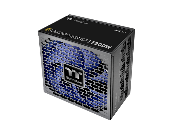 Thermaltake Toughpower GF3 1200W; ATX 3.1; x2 Native PCIe 5.1 12V-2x6; Flat