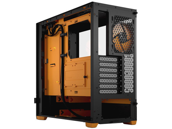 Fractal Design Pop Air RGB Black Orange Core TG ATX High-Airflow Clear Tempered