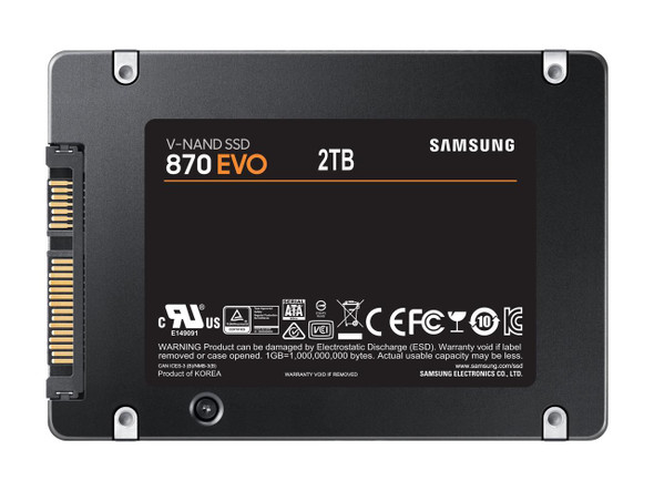 Samsung Electronics 870 EVO 2TB 2.5 Inch SATA III Internal SSD (MZ-77E2T0B/AM)
