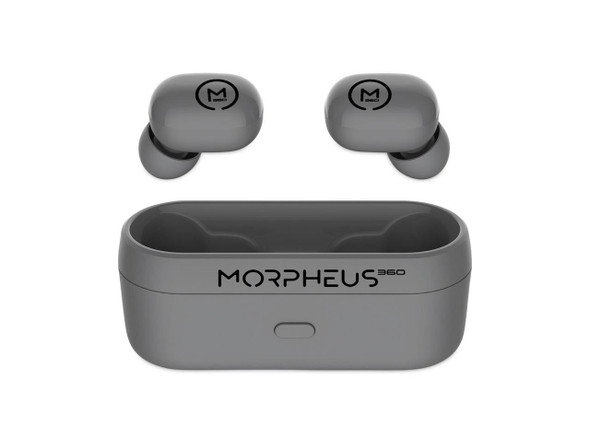 Morpheus 360 Spire True Wireless Earbuds Microphone Dark Gray TW1500G