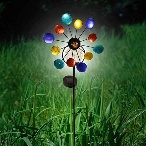 Touch of ECO Solar Pinwheel Stake Lights TOE239 - Whirlwind