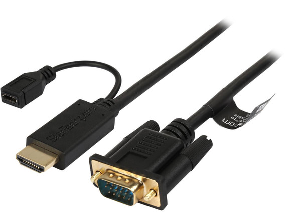 StarTech.com HD2VGAMM6 HDMI to VGA active converter cable - HDMI to VGA adapter