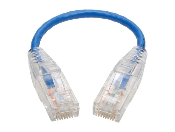 TRIPP LITE CONNECTIVITY N201-S8N-BL 8IN CAT6 GB SNAGLESS MOLDED
